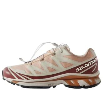 Salomon x Kith XT-6 Gore-Tex Creme Rosa Vermelho