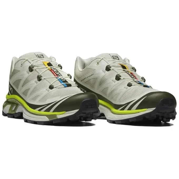 Salomon XT-6 “Cinza Bege Neon”